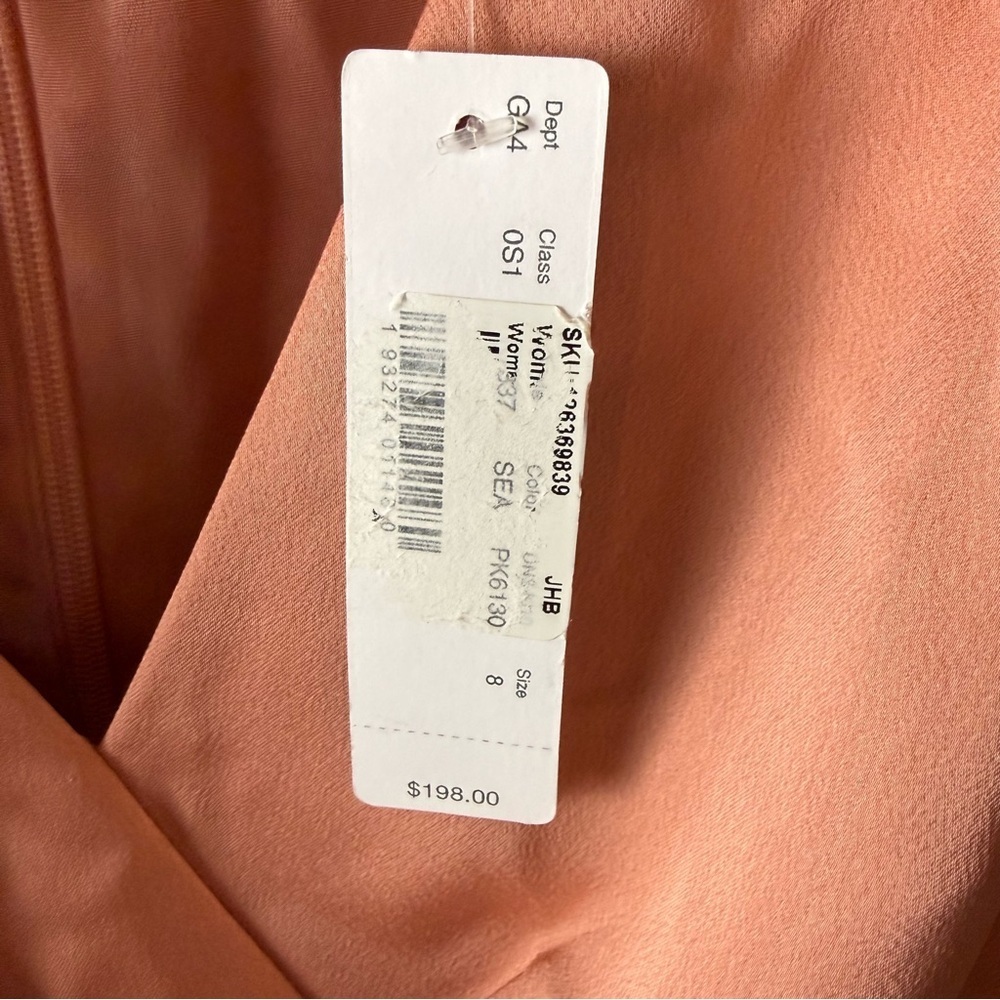 New J. Crew Satin Gloucester Back Crepe Jumpsuit Seashell Pink NWT Women Size 8 - Picture 9 of 16